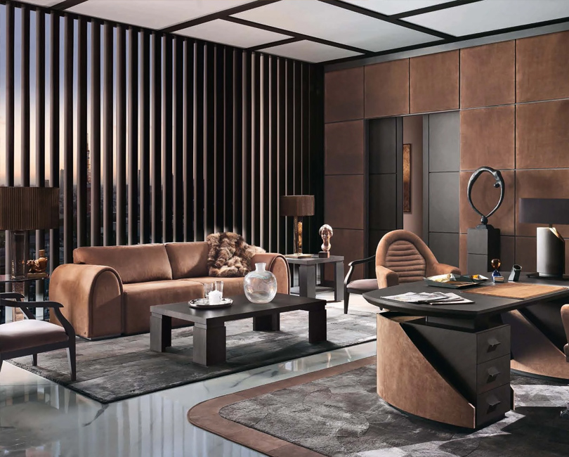為證券公司首席執行官設計豪華辦公室
