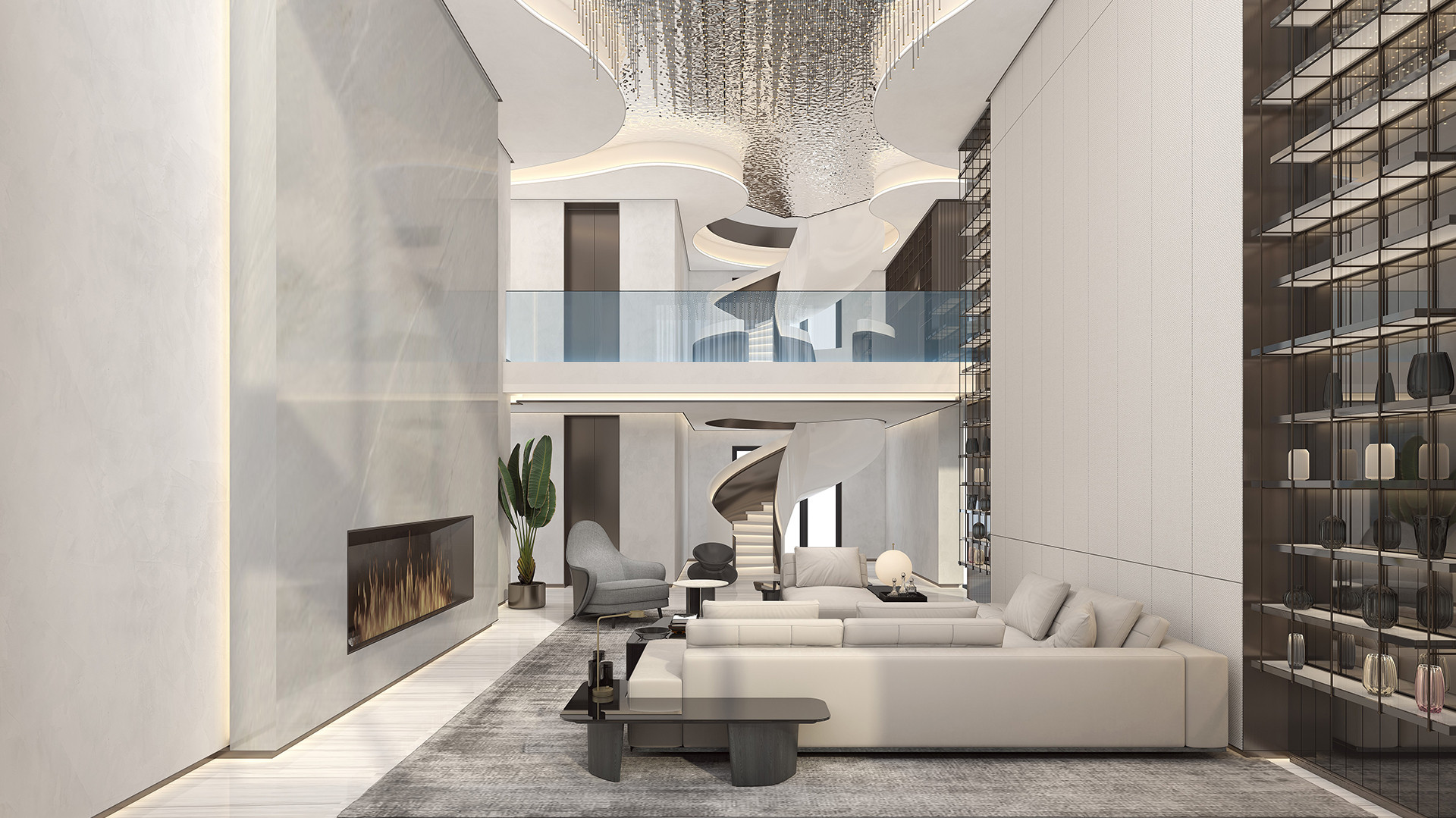 北京順義900㎡現(xiàn)代簡(jiǎn)約的別墅室內(nèi)設(shè)計(jì)方案	「多圖」