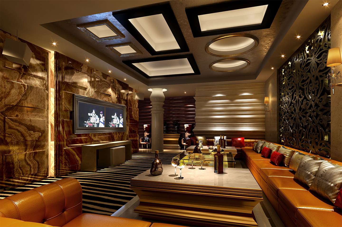 夜總會(huì)包間設(shè)計(jì)裝修效果圖