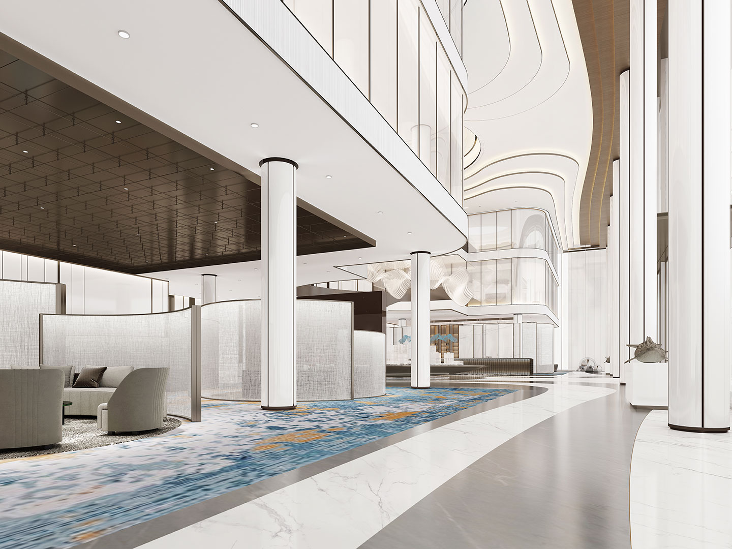 恒力蘇州中心全球運營總部辦公樓室內(nèi)設(shè)計方案「多圖」