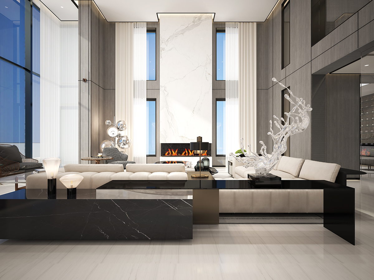 北京順義三層高端別墅室內設計案例方案說明